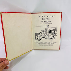 Rinkitink in Oz Junior Edition by L. Frank Baum illustrated by John Neill 1939 Rand McNally & Company Vintage Wizard of Oz Childrens Book