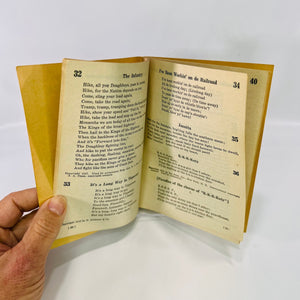 Army Song Book compiled by The Adjutant General's Office 1941 Military Anthems Popular Folk Songs United States Vintage Sheet Music