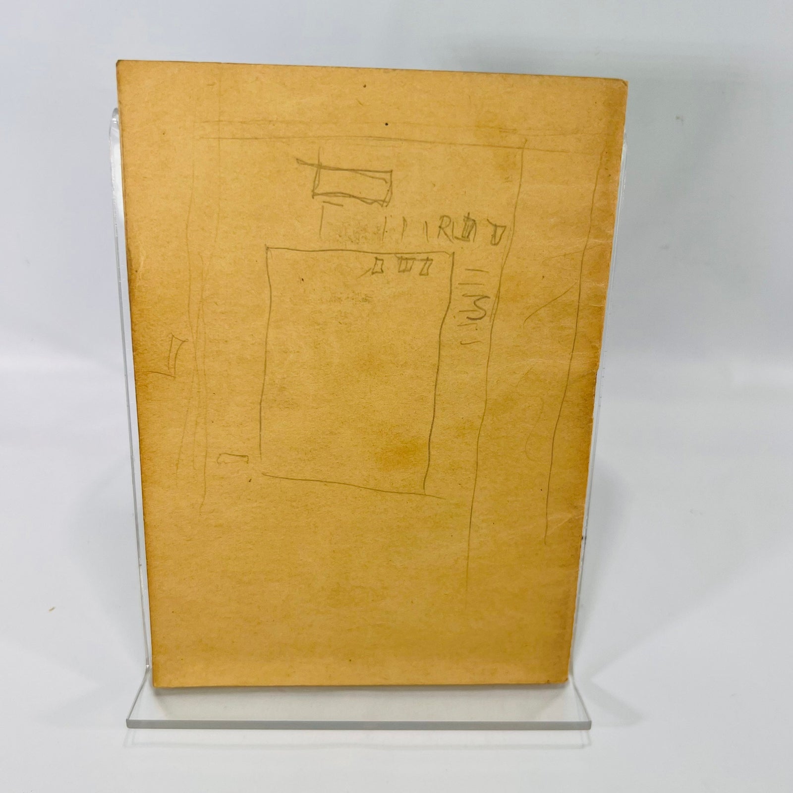 Back cover of the Army Song Book 1941 with a pencil sketch