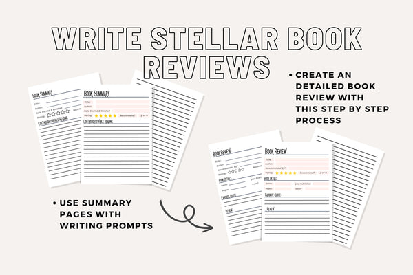Master Reviews with Book Review & Summary Digital Download-Reading Vintage