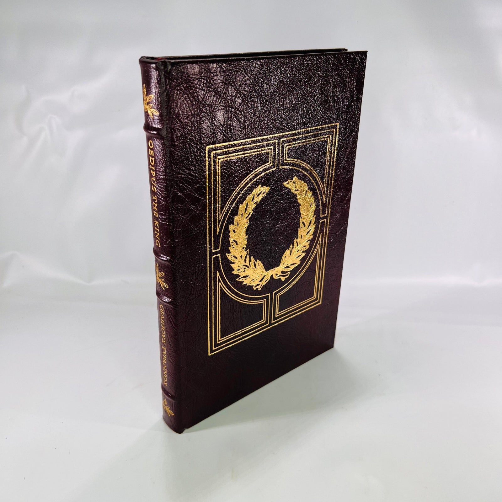 Oedipus the King by Sophocles translated by Francis Storr 1980 Vintage Classic Easton Press Collectable Leather Bound Book Gold Gilt Pages