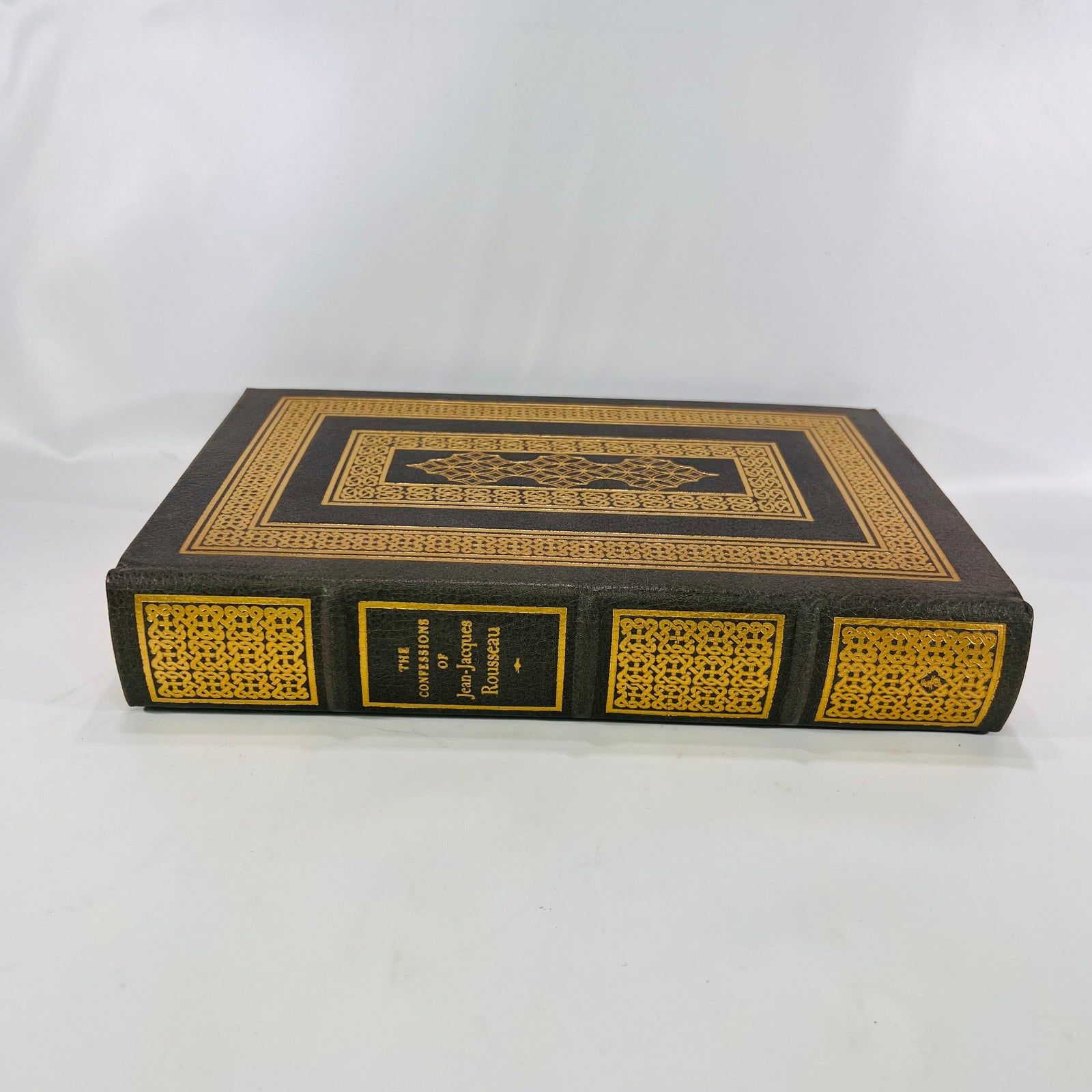 The Confessions of Jean-Jacques Rousseau intro by A. Glover 1980 Vintage Classic Easton Press Collectable Leather Bound Book Gold Gilt Pages