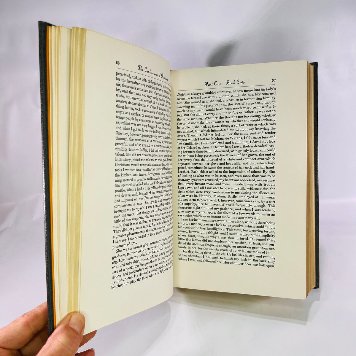 The Confessions of Jean-Jacques Rousseau intro by A. Glover 1980 Vintage Classic Easton Press Collectable Leather Bound Book Gold Gilt Pages