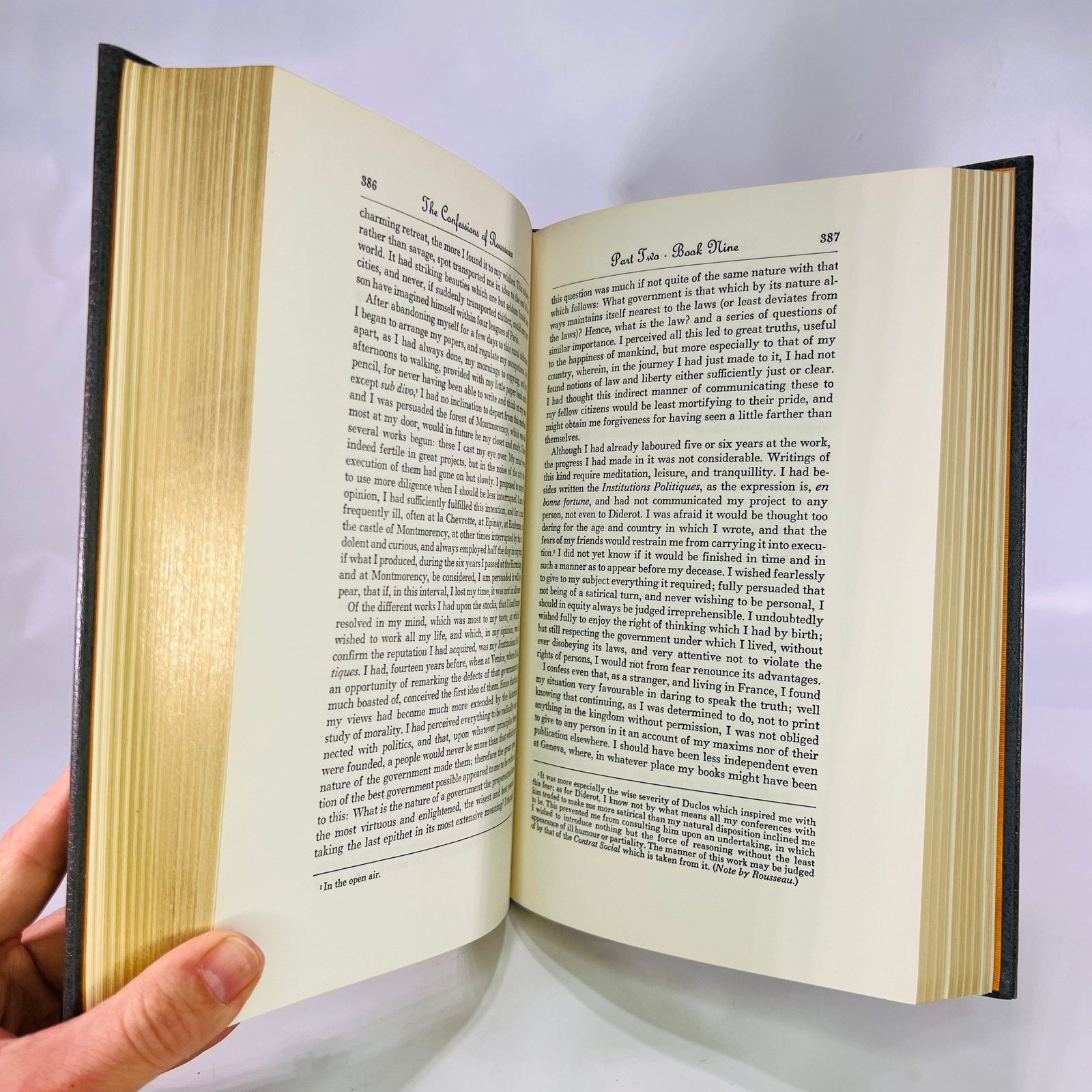 The Confessions of Jean-Jacques Rousseau intro by A. Glover 1980 Vintage Classic Easton Press Collectable Leather Bound Book Gold Gilt Pages
