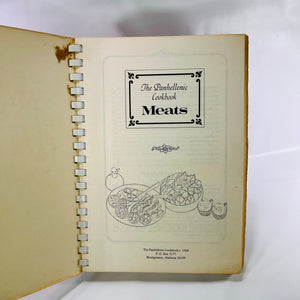 The Panhellenic Cookbook Meats recipes from Sorority members & the Montgomery Panhellenic 1968 with recipes found inside