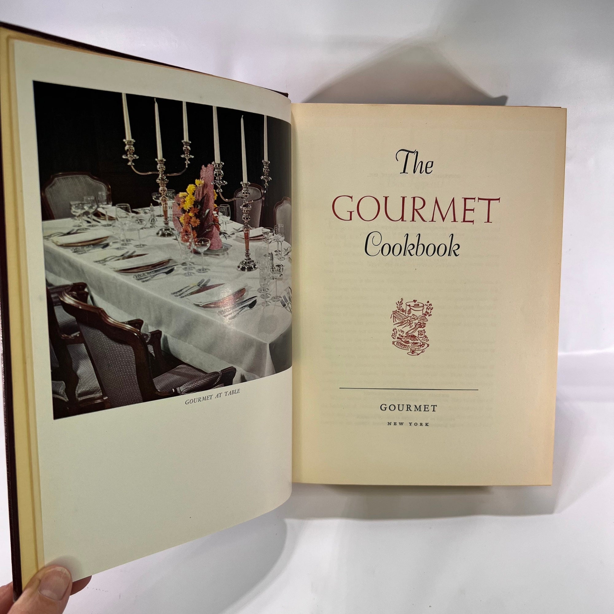 The Gourmet Cook Book edited by Gourmet the Magazine of Good Living  1953 Vintage Recipes Cooking Book