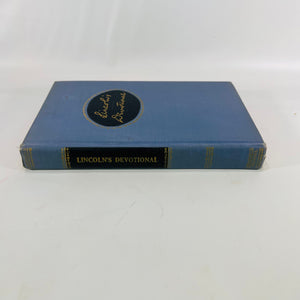 Lincoln's Devotional introduction by Carl Sandburg 1957 Channel Press Inc Small Vintage Book
