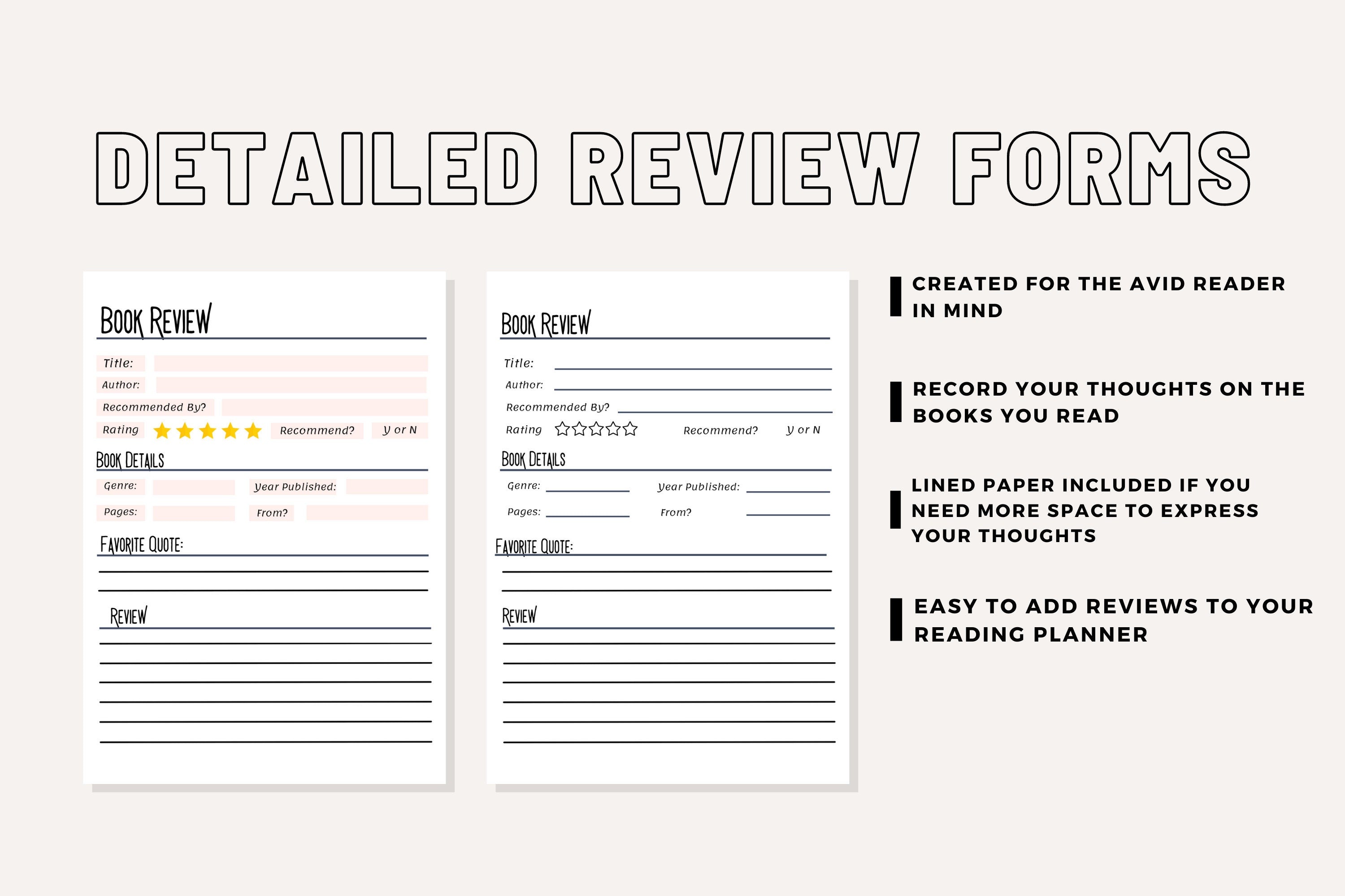 Master Reviews with Book Review & Summary Digital Download-Reading Vintage