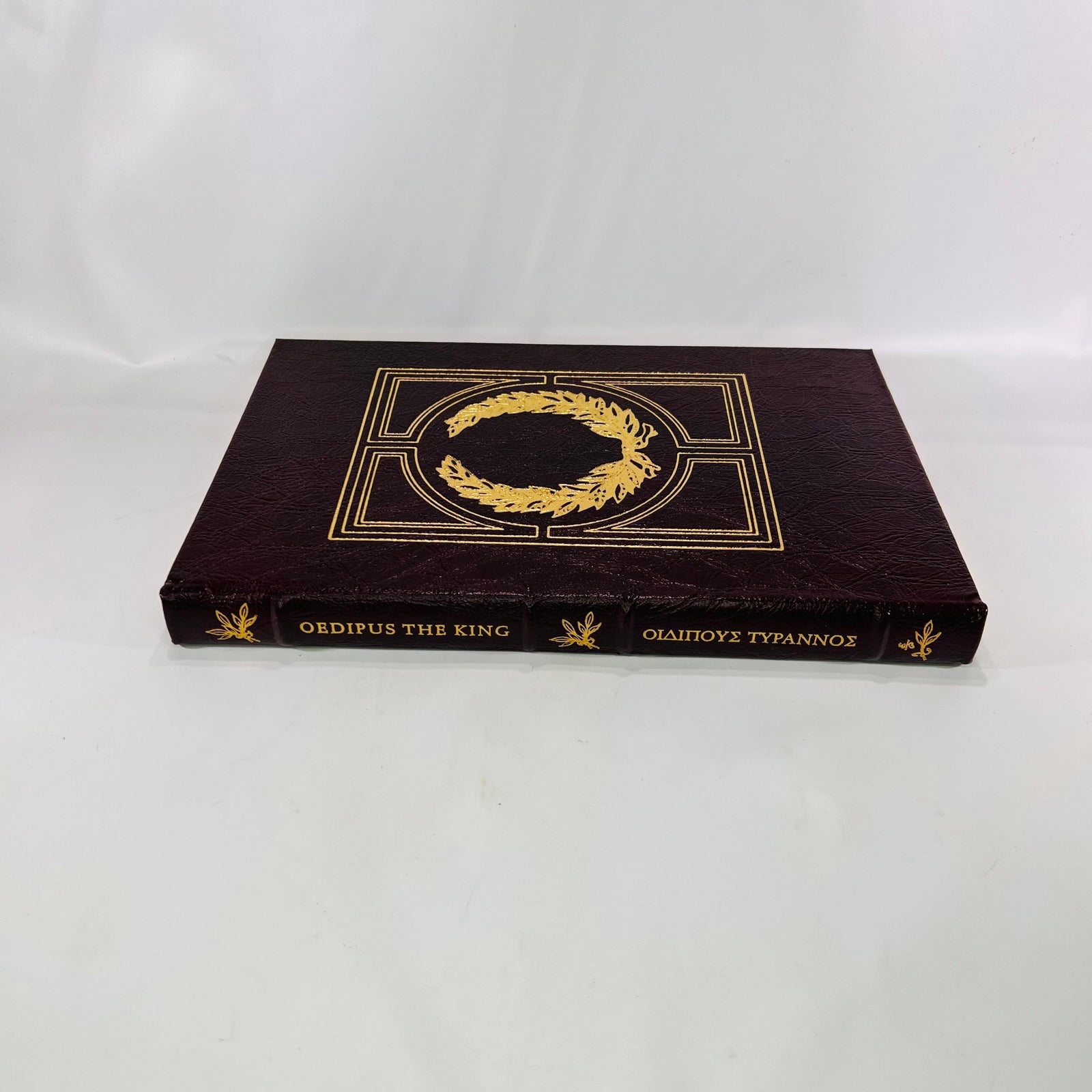 Oedipus the King by Sophocles translated by Francis Storr 1980 Vintage Classic Easton Press Collectable Leather Bound Book Gold Gilt Pages