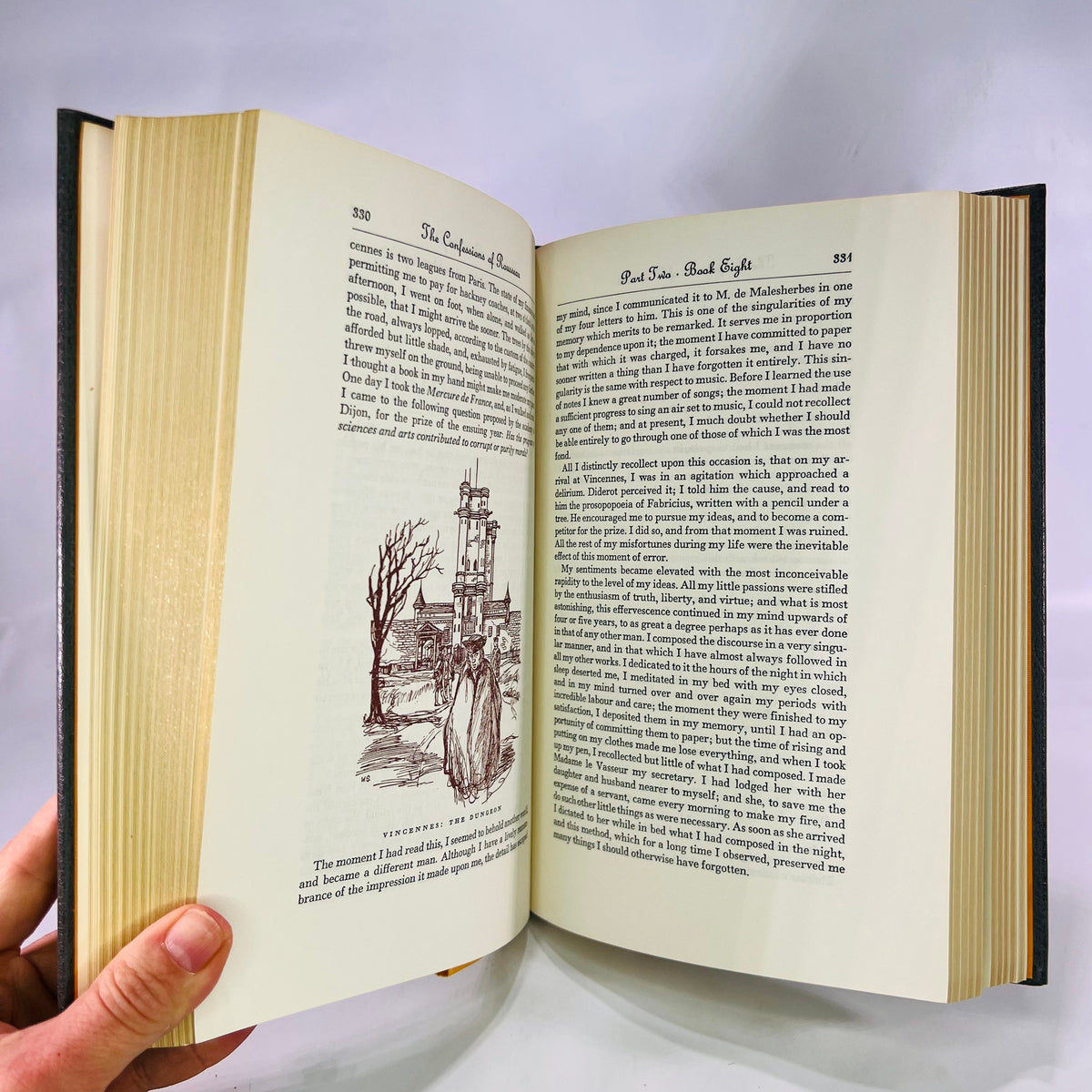 The Confessions of Jean-Jacques Rousseau intro by A. Glover 1980 Vintage Classic Easton Press Collectable Leather Bound Book Gold Gilt Pages