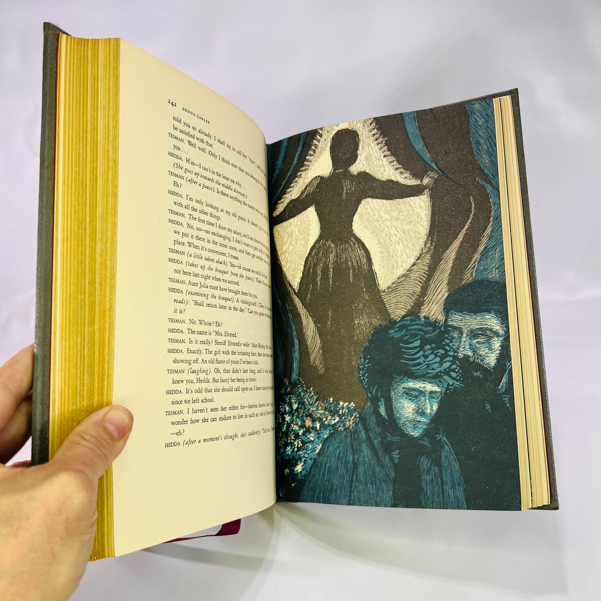 Three Plays of Henrik Ibsen illustrated by Fredrik Matheson 1979 Vintage Classic Easton Press Collectable Leather Bound Book Gold Gilt Pages