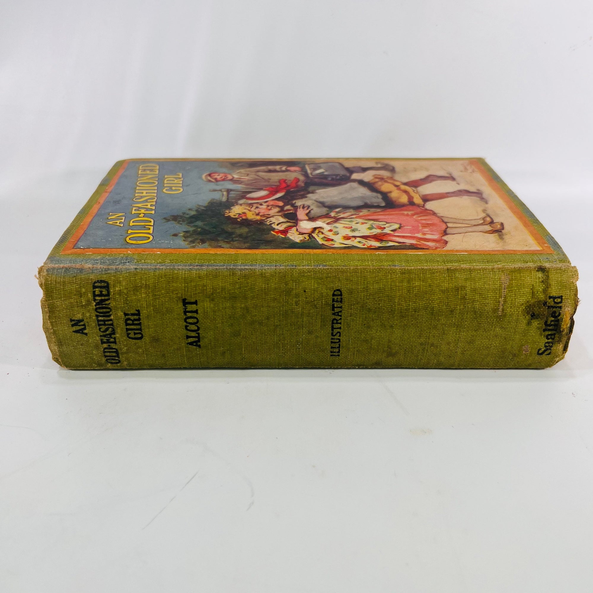 An Old Fashioned Girl by Louisa M. Alcott illustrations by Frances Brundage 1928 Saalfield Publishing Co Every Child Library Vintage Book
