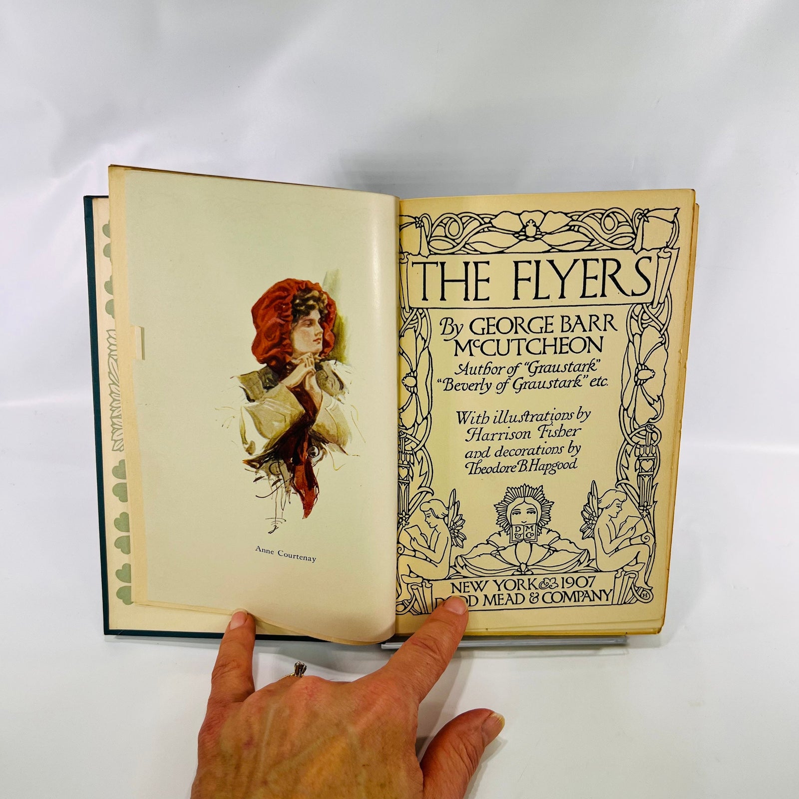 The Flyers by George Barr McCutcheon illustrated by Harrison Fisher 1907 Dodd Mead & Company Antique Humorous Fictional Book