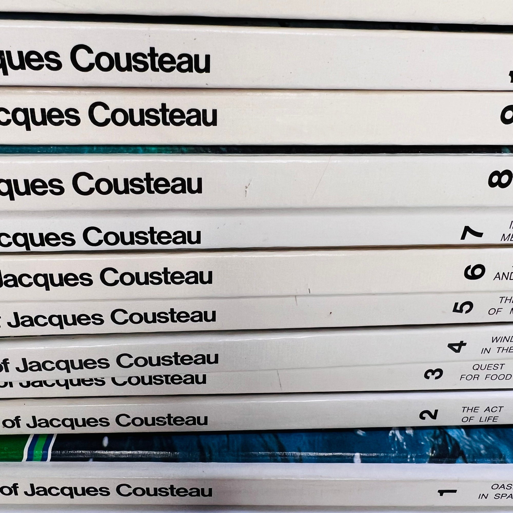The Ocean World of Jacques Cousteau 20 Hardcover Book Set 1973 First Printing The Danbury Press Vintage Books by Famous Explorer Ecologist