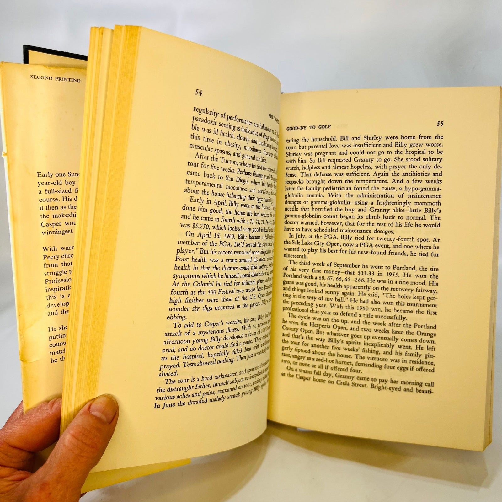 Billy Casper Winner by Paul D. Peery 1970 Prentice-Hall Inc Vintage Book telling the Story of A PGA Tournament Golfer