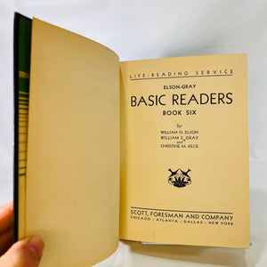 Basic Readers Book Six by Ellison-Gray 1936 Scott Foresman and Company Vintage Children's School Book