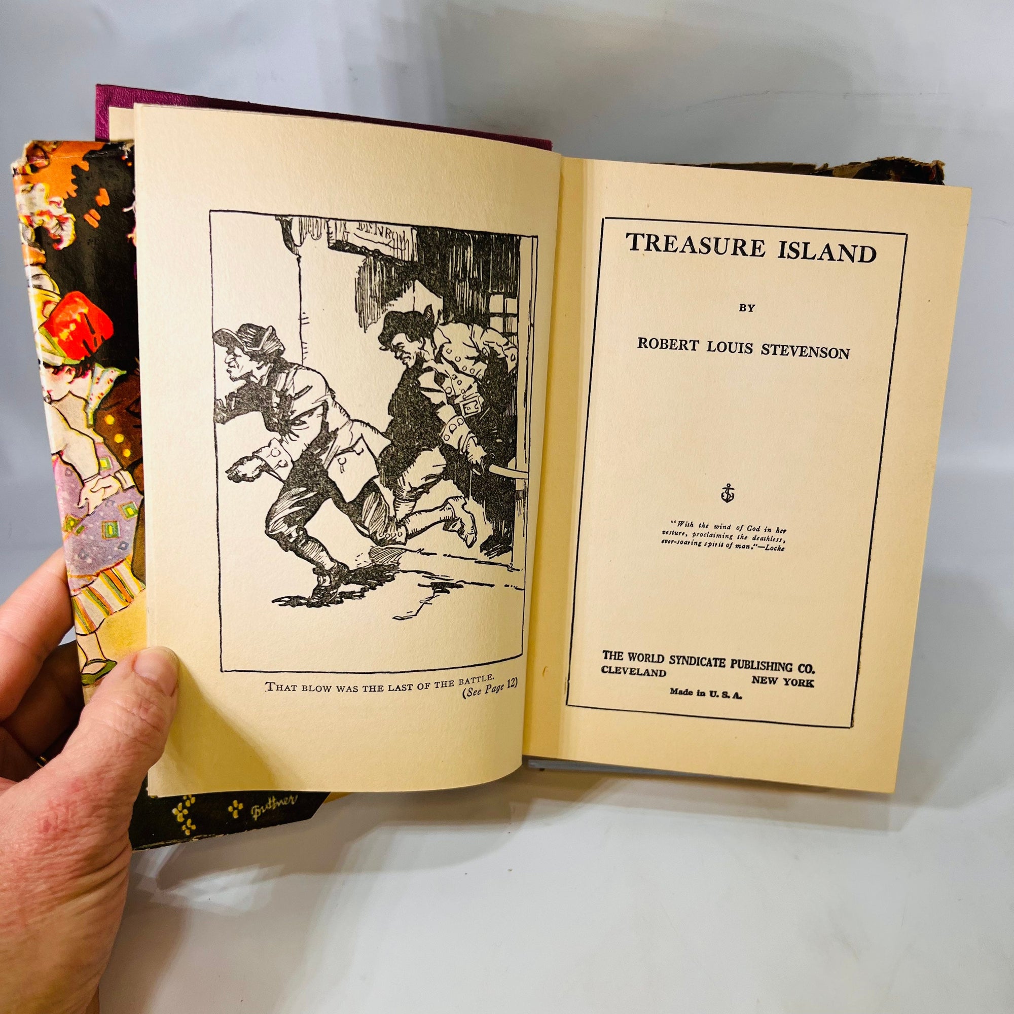 Treasure Island by Robert Lewis Stevenson The World Syndicate Publishing Co. Vintage Adventure Classic Book