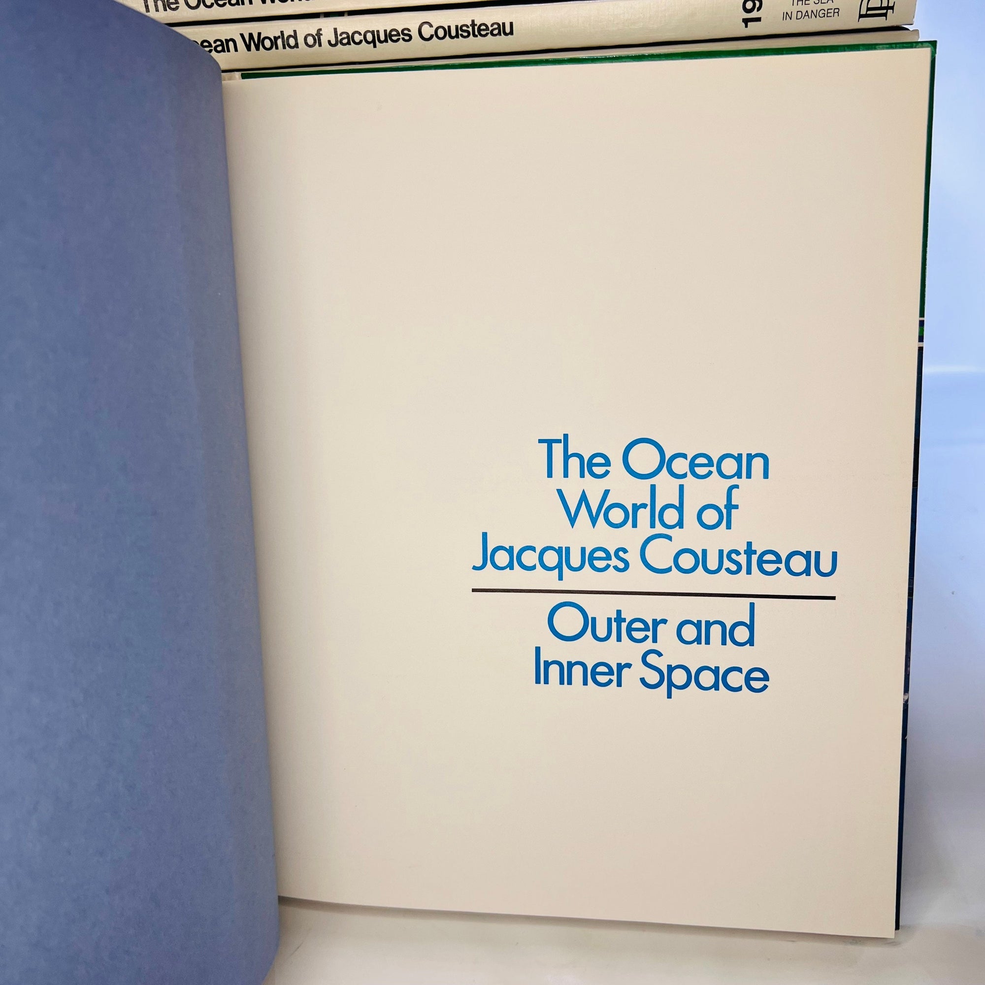 The Ocean World of Jacques Cousteau 20 Hardcover Book Set 1973 First Printing The Danbury Press Vintage Books by Famous Explorer Ecologist