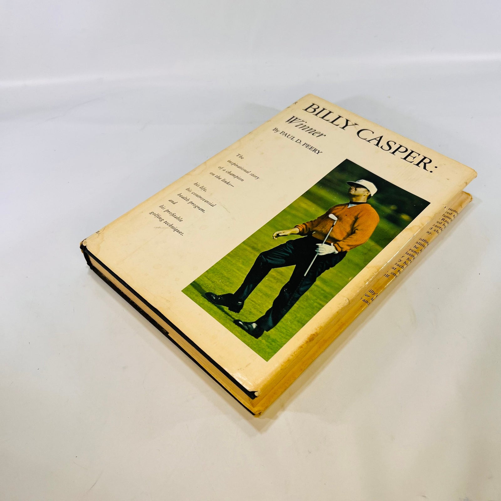 Billy Casper Winner by Paul D. Peery 1970 Prentice-Hall Inc Vintage Book telling the Story of A PGA Tournament Golfer