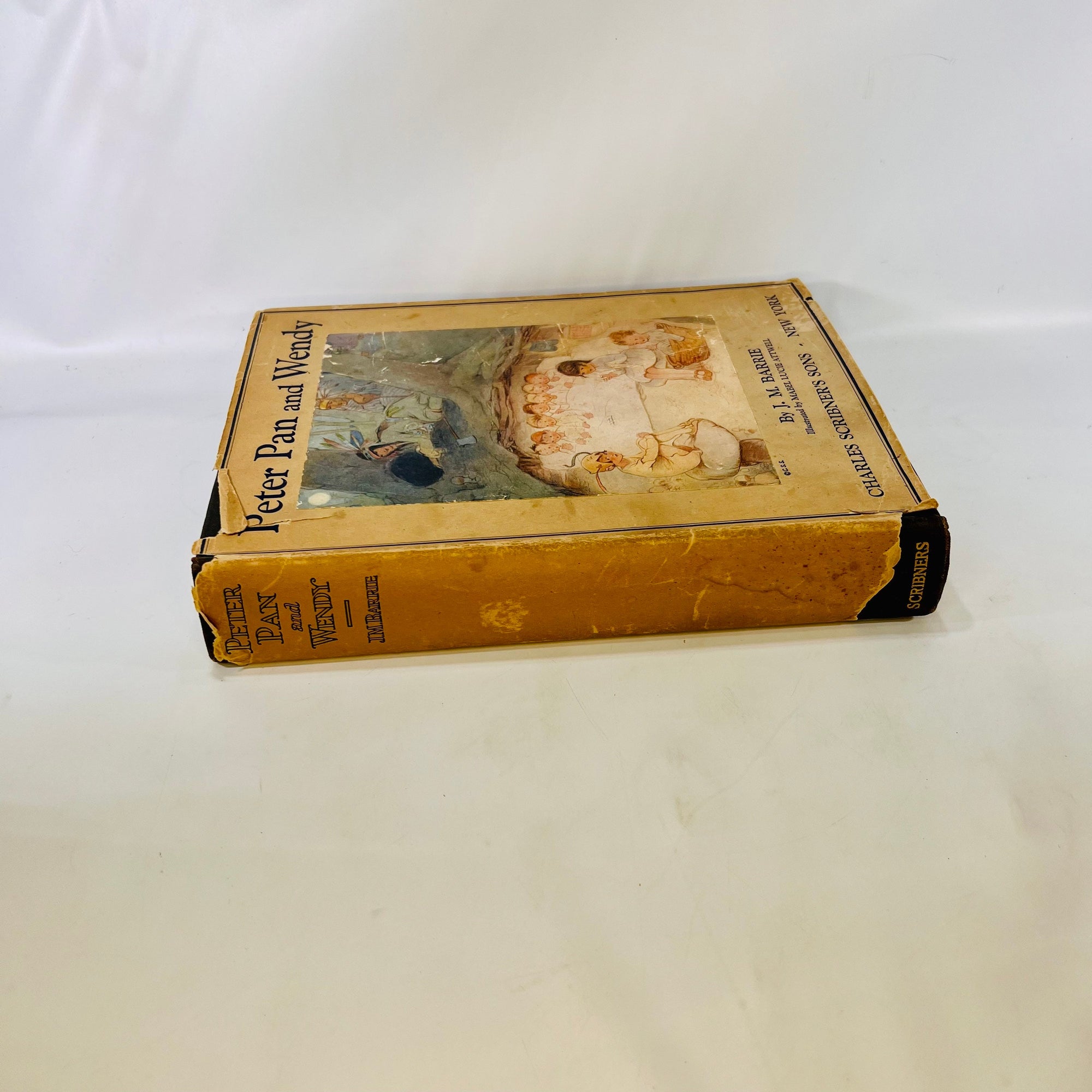 Peter Pan and Wendy by J.M. Barrie illustrated by Mabel Lucie Attwell 1911 Charles  Scribner's Sons Vintage Children's Fairy Tale