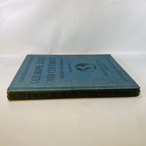 Our World and Ourselves our Home State and Continent Book Two Michigan Edition by Albert Brigham 1933 American Book Company Vintage History