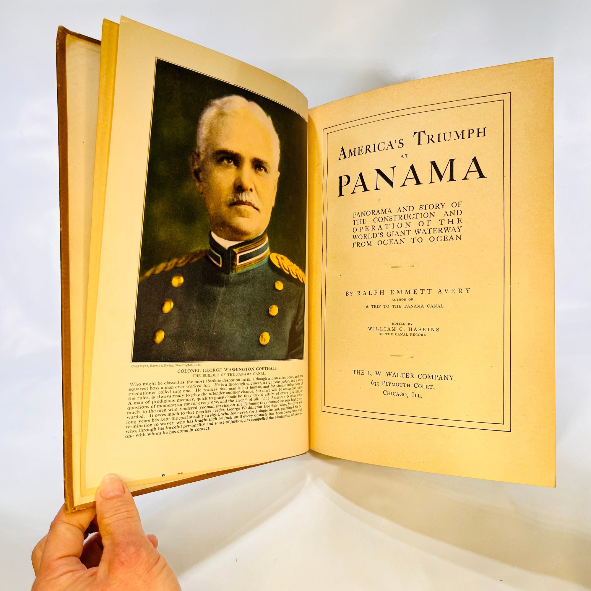 America's Triumph at Panama by Ralph Emmett Avery 1913 Vintage Book History of the Panama Canal