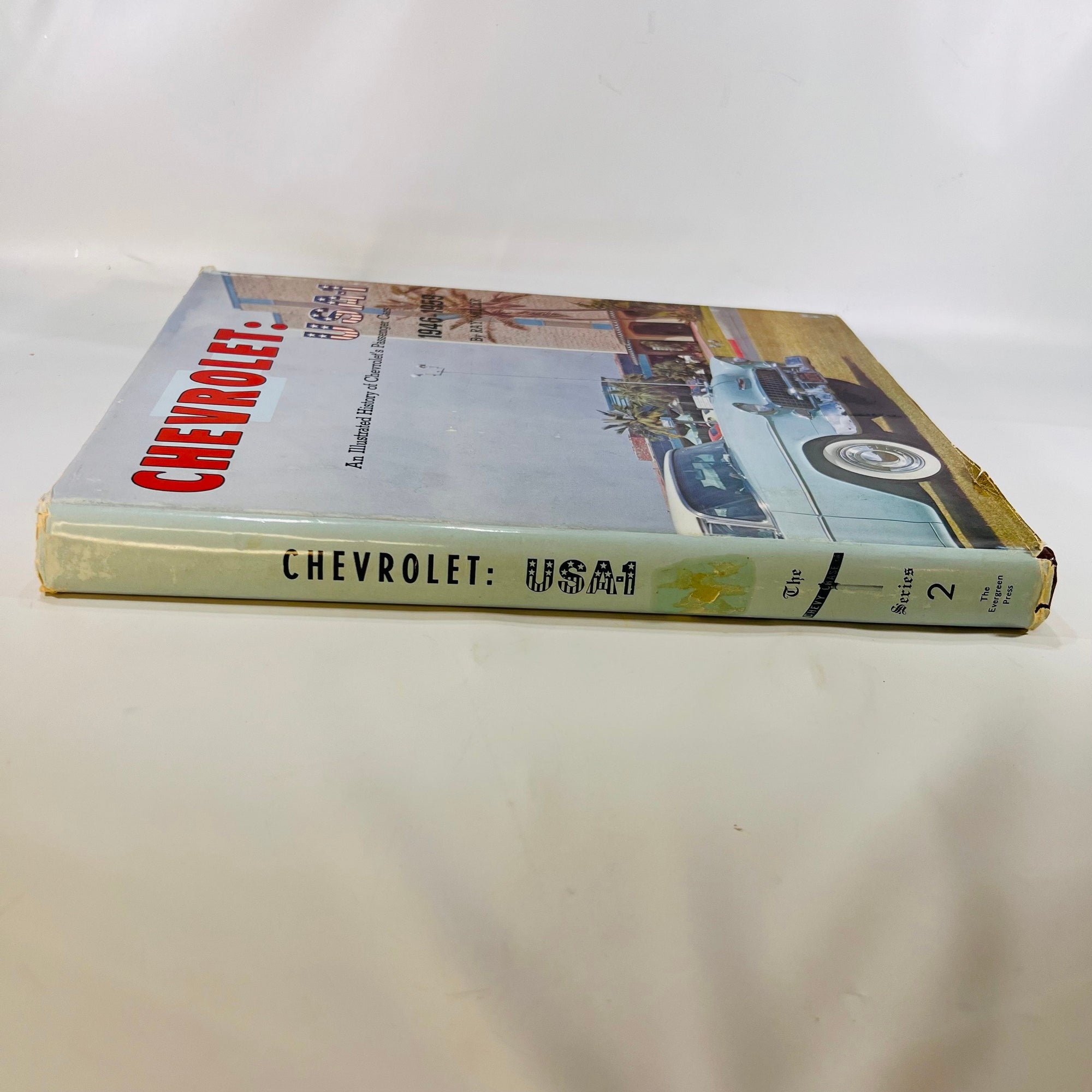 Chevrolet: USA-1 Illustrated History of Chevrolet Passenger Cars 1946-59 by Ray Miller 1977 Evergreen Press Vintage Classic Chevy Car Book