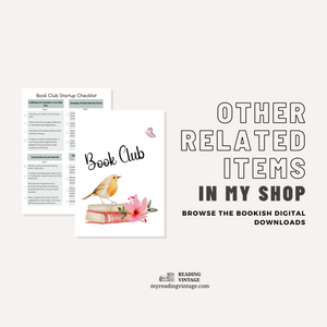 Book Club Startup Checklist – Letter Size PDF | Instant Digital Download | Free Shipping